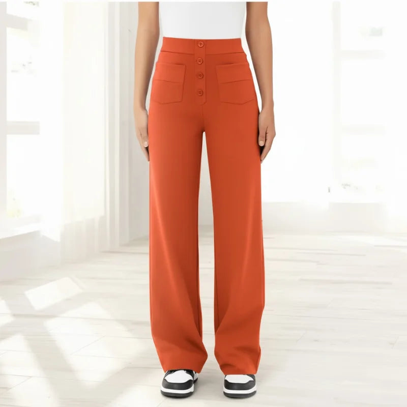 ELEGANTIEE | Pantaloni Casual a Vita Alta Perfetta Vestibilità