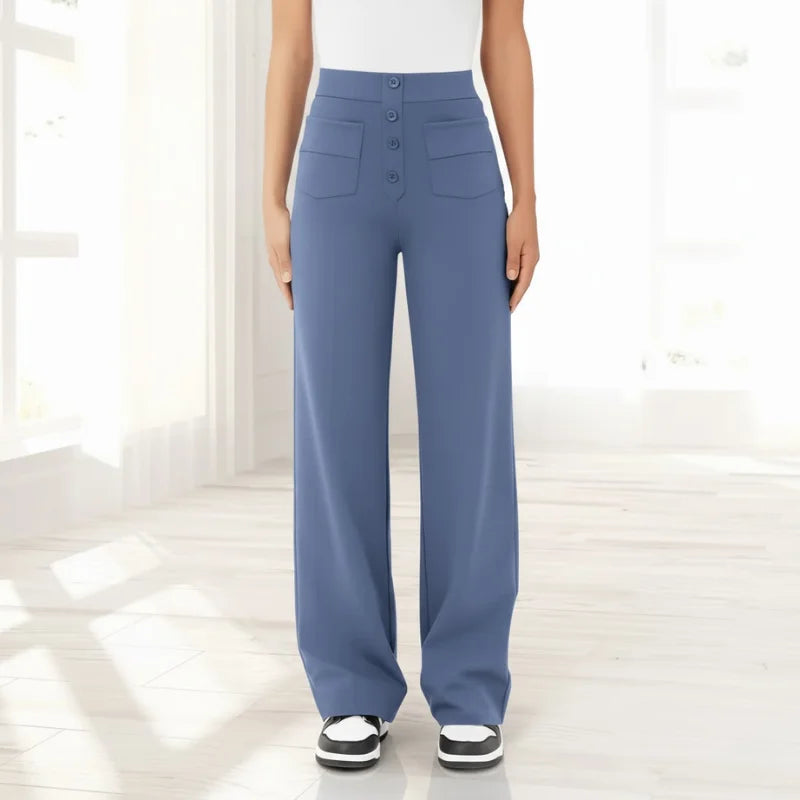 ELEGANTIEE | Pantaloni Casual a Vita Alta Perfetta Vestibilità