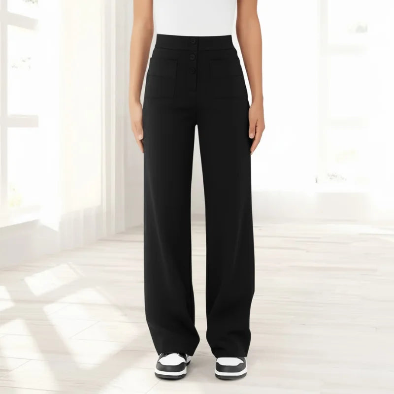 ELEGANTIEE | Pantaloni Casual a Vita Alta Perfetta Vestibilità