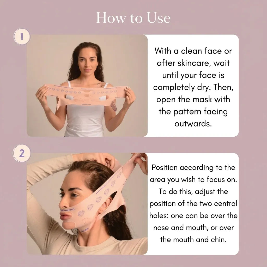 V-Revita™ - Maschera Viso per Ridurre il Doppio Mento e le Rughe | Elegantiee