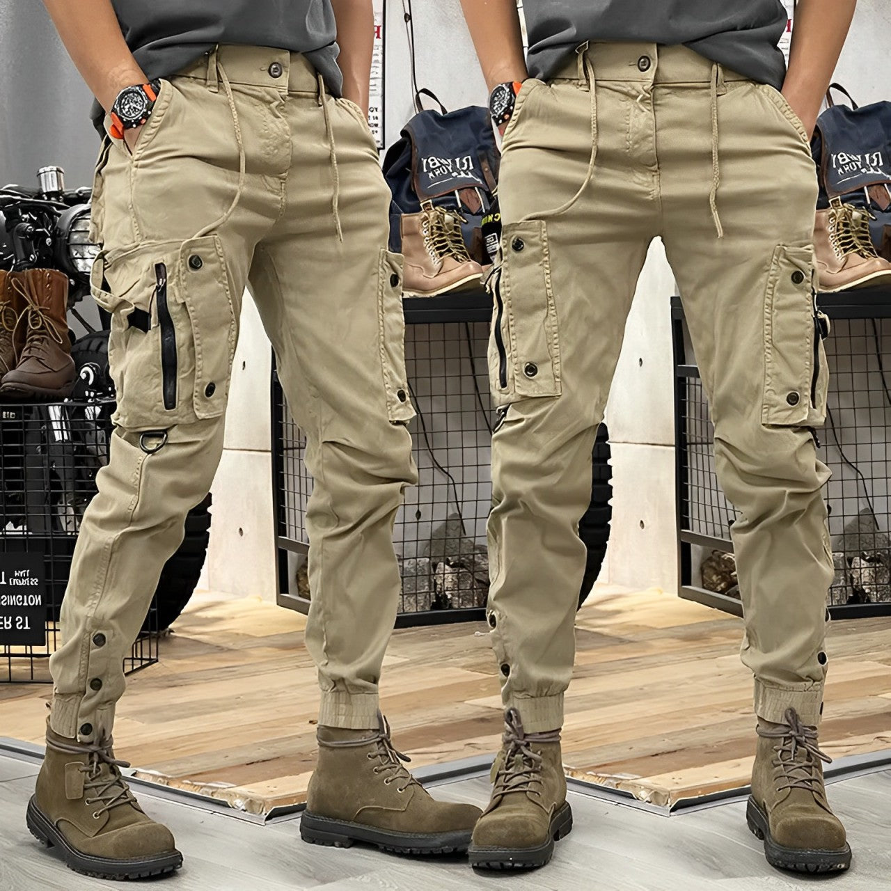 ELEGANTIEE | Pantaloni tattici casual