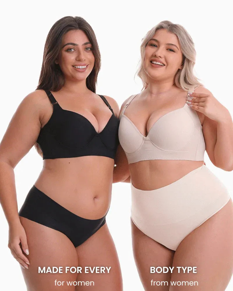 Reggiseno Push-Up Effetto Invisibile | Senza Ferretto a V Profonda | Elegantiee
