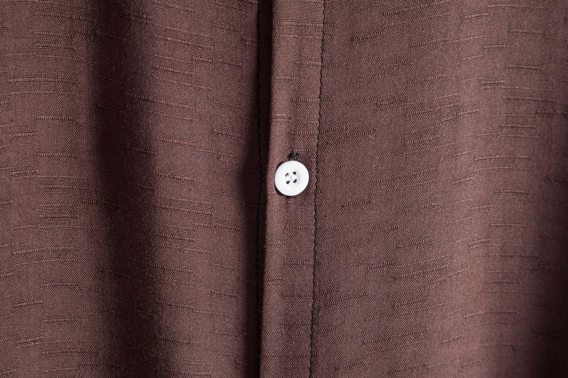 Elegantiee | FixLinen™ – Camicia Traspirante con Colletto Aperto