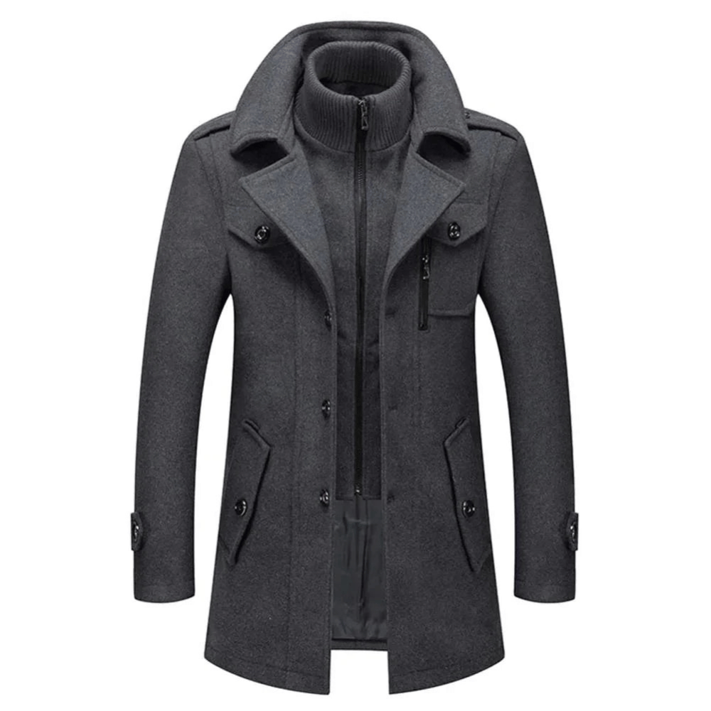 ELEGANTIEE | Cappotto da uomo a due pezzi per stile e calore