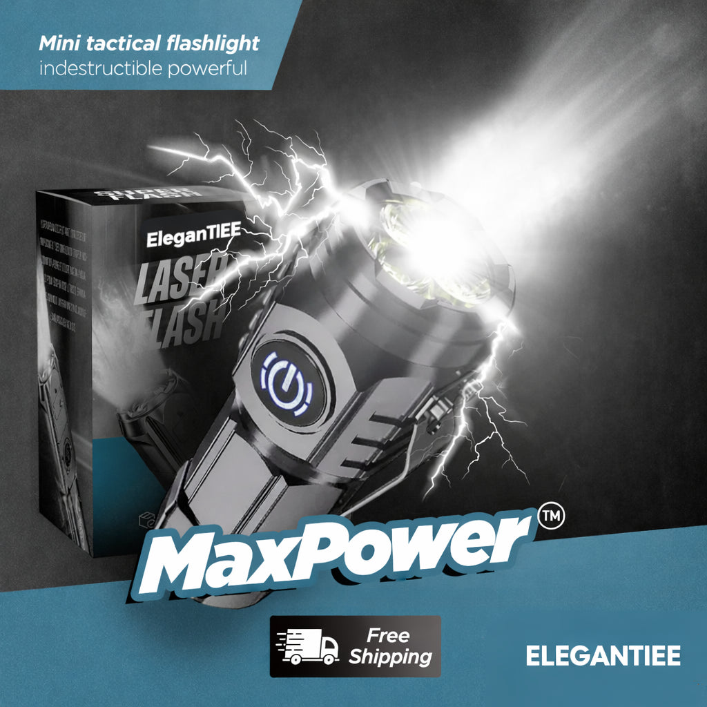 MaxPower™️ - Torcia tattica mini potente e indistruttibile.