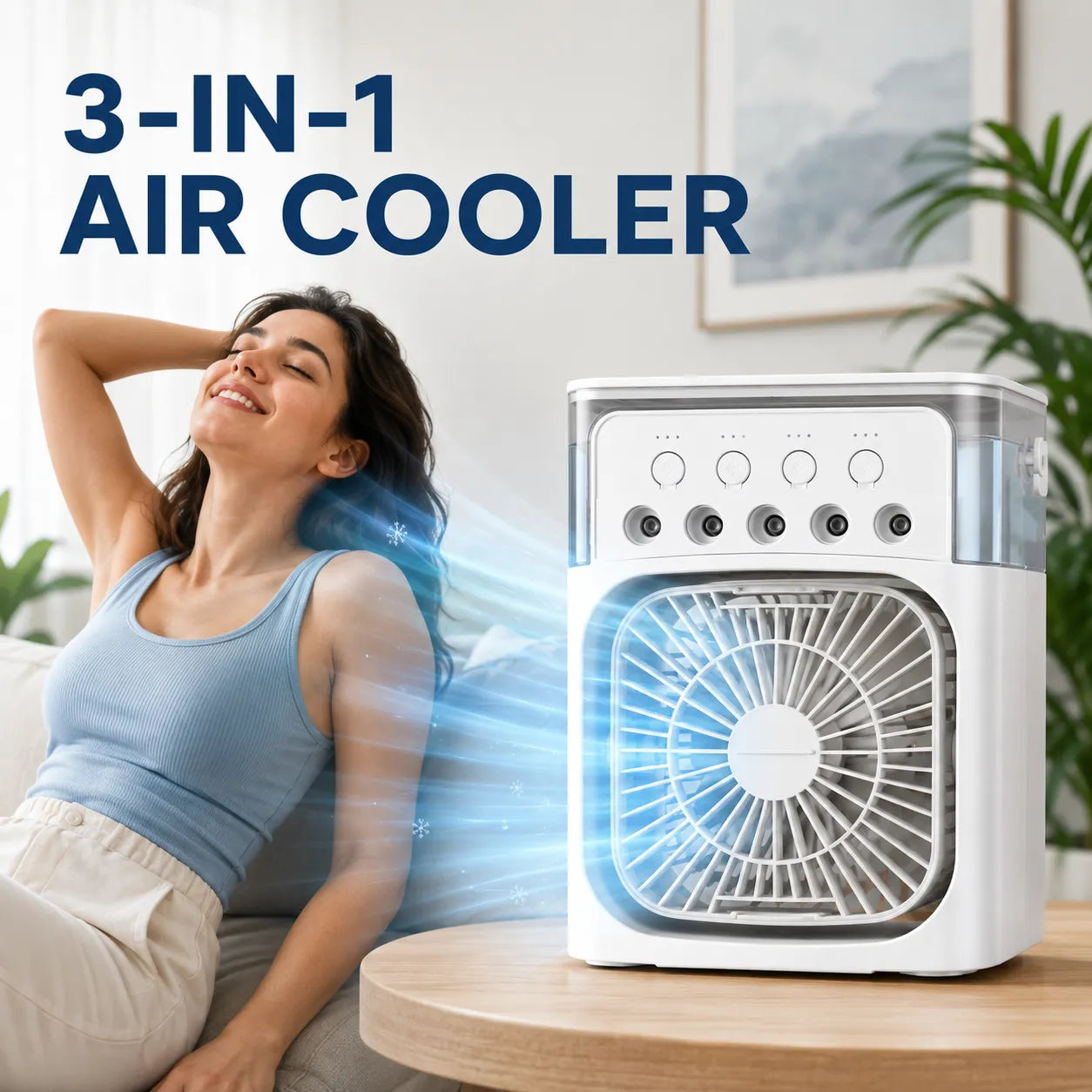 FreshCool™ 3-in-1 Portable Air Cooler and Air Conditioner
