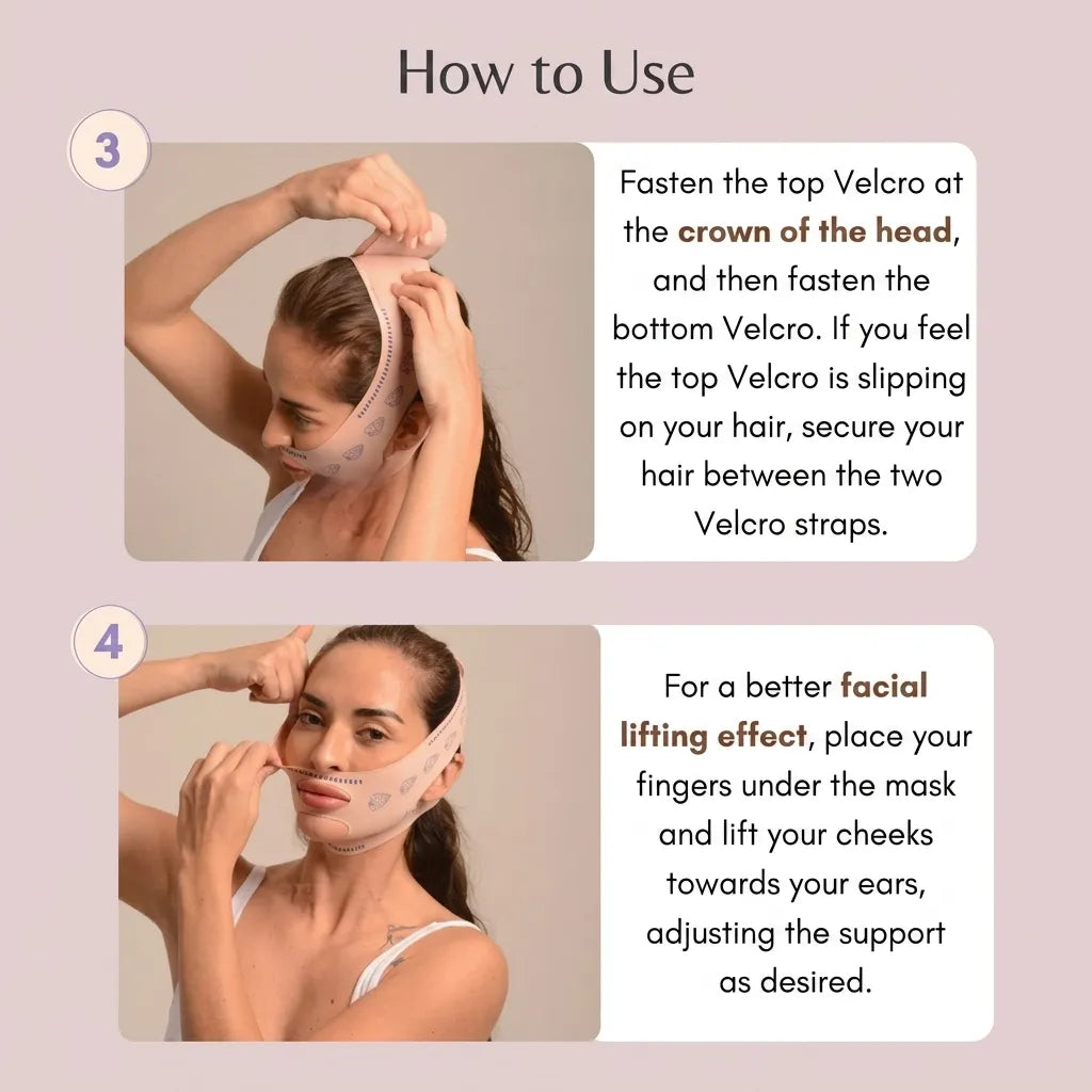 V-Revita™ - Maschera Viso per Ridurre il Doppio Mento e le Rughe | Elegantiee