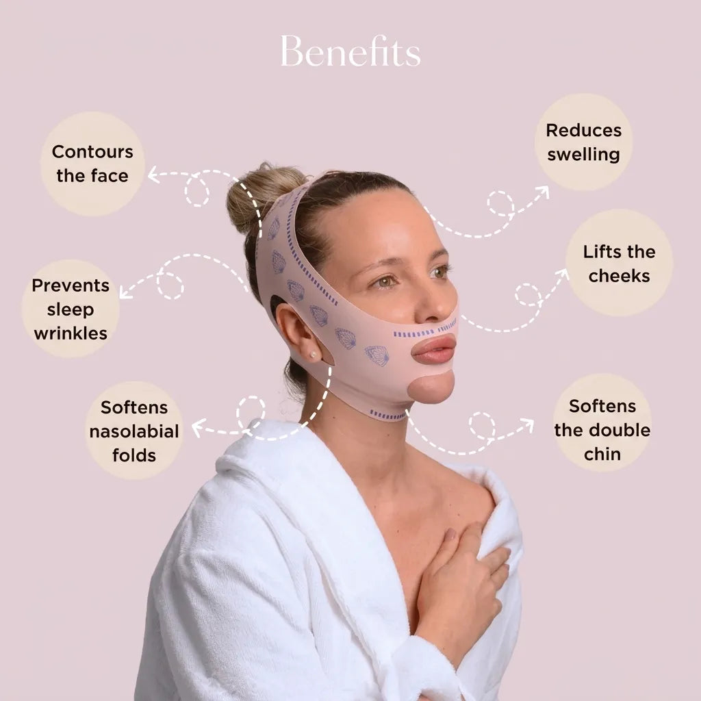 V-Revita™ - Maschera Viso per Ridurre il Doppio Mento e le Rughe | Elegantiee