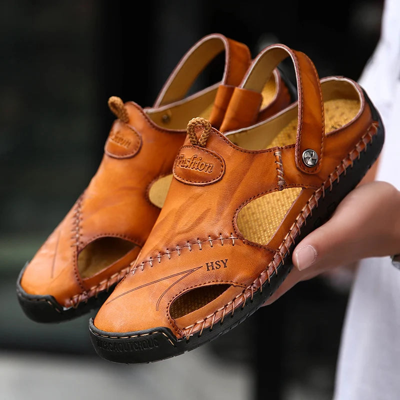 ELEGANTIE | Ortopediska lädersandaler för män