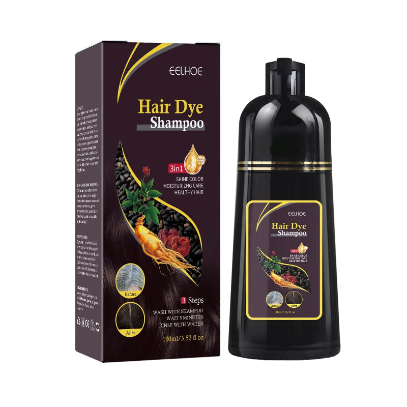 Black Hair Dye Restorative and Color Shampoo | Elegantiee