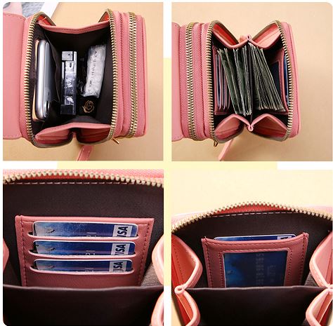Elegantiee | Borsa a tracolla in pelle con touch screen