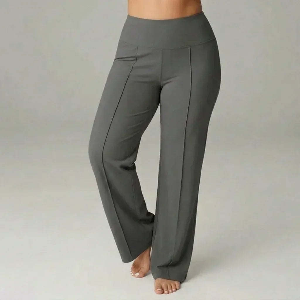 SoftFlex Comfort | Pantaloni a vita alta elasticizzati a gamba larga - ELEGANTIEE