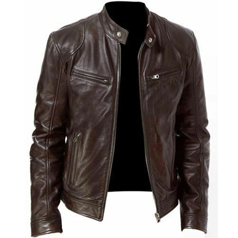 ELEGANTIEE | Giacca in Pelle Premium