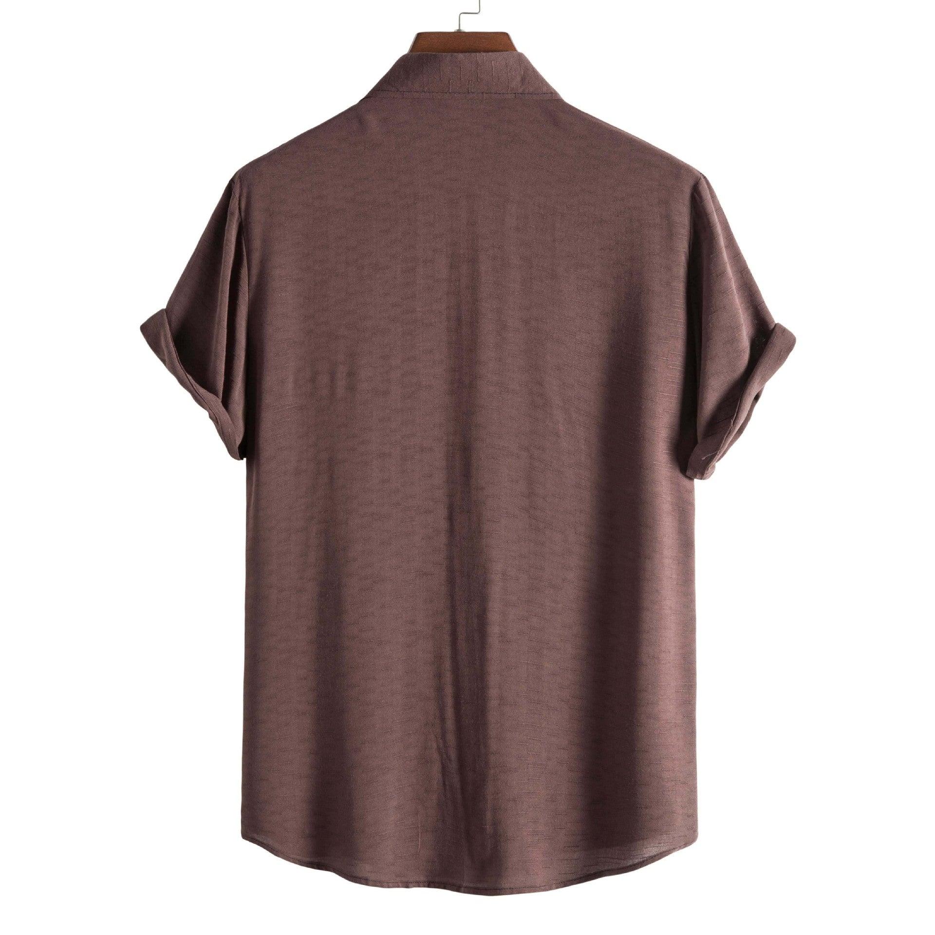 Elegantiee | FixLinen™ – Camicia Traspirante con Colletto Aperto