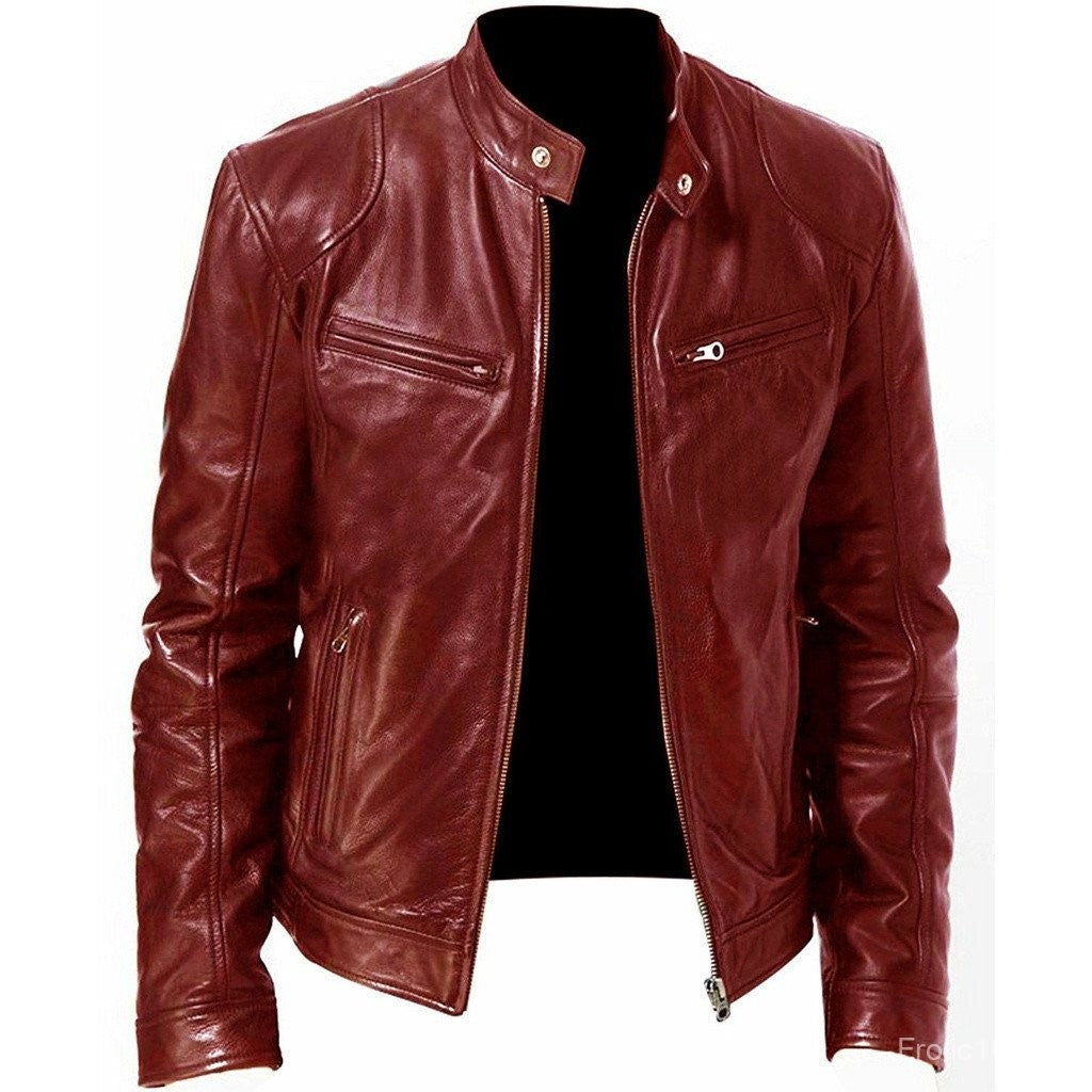ELEGANTIEE | Giacca in Pelle Premium