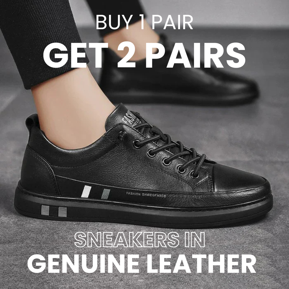 ELEGANTIE | Sneakers i äkta läder ©