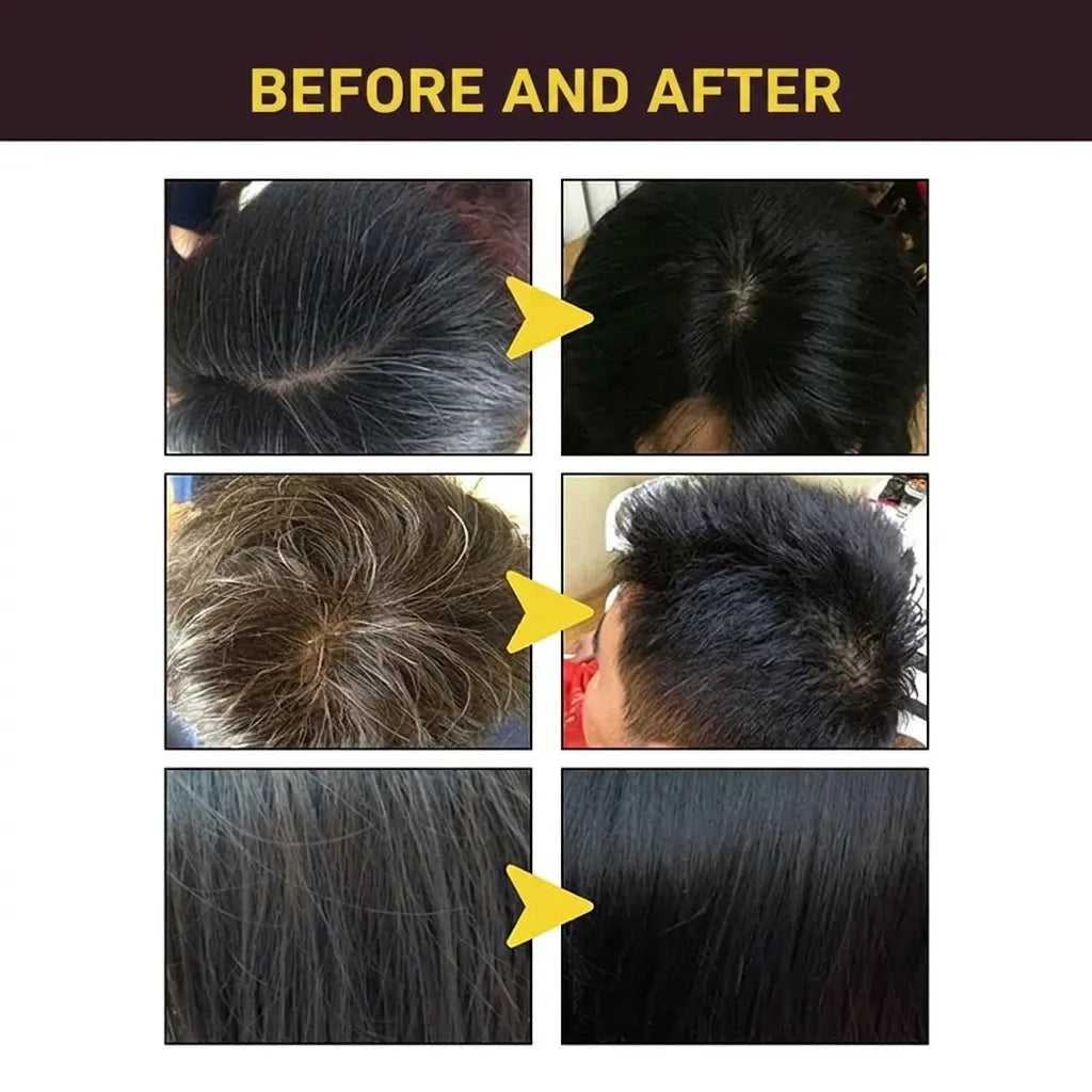 Black Hair Dye Restorative and Color Shampoo | Elegantiee